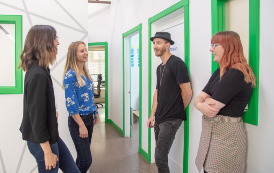 Creative agency web design team